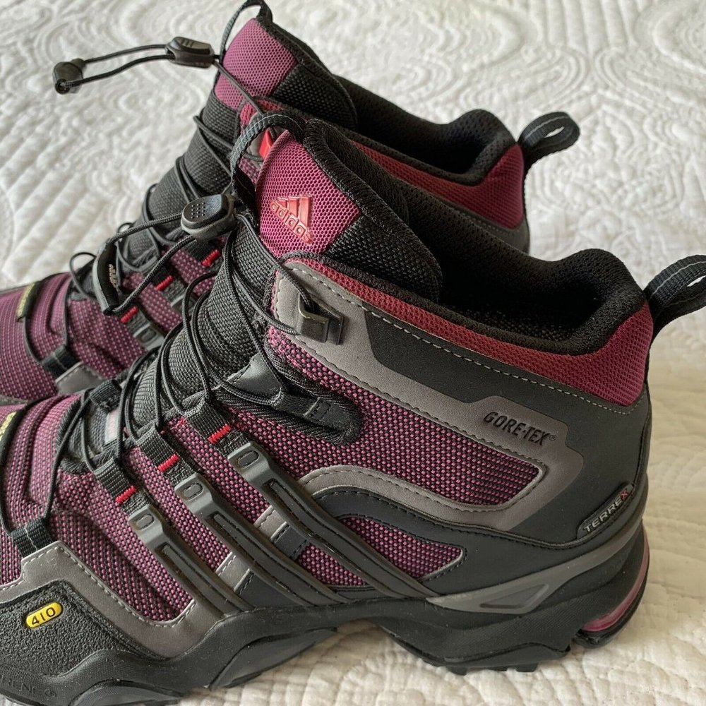 Adidas Womens Sz 9.5 Black Purple Terrex Boot - Picture 5 of 12